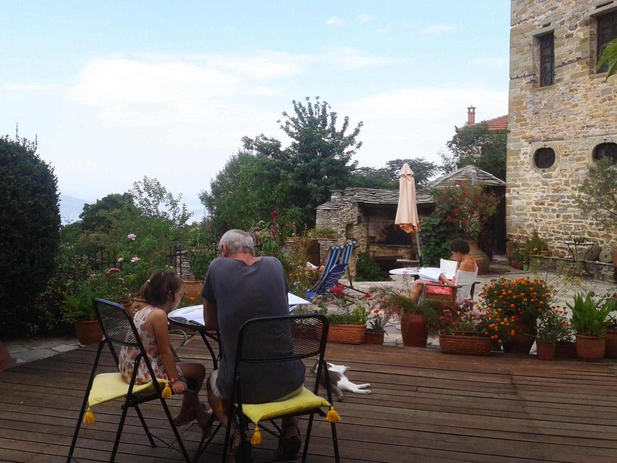 Archontiko Parisis Hotel Láfkosz Kültér fotó